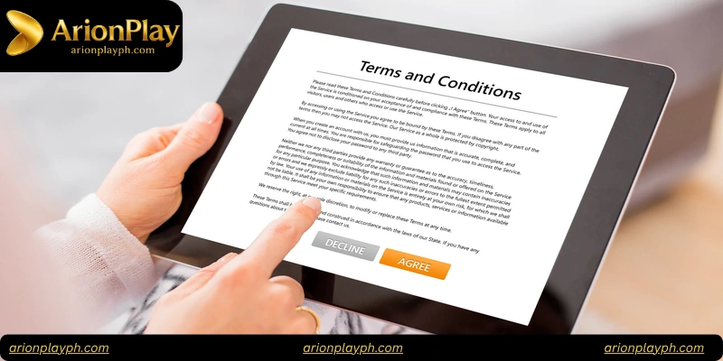 Meta Description: Importance of Terms and Conditions in online casinos like Arionplay to ensure safe and responsible gambling.