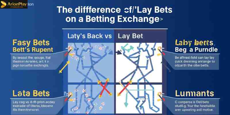 Diagram showing Back vs Lay bets in a betting exchange