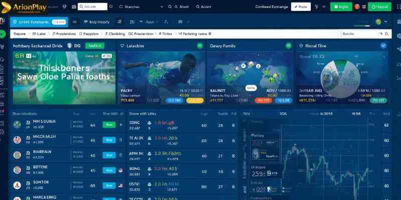 Live football market interface on a betting exchange